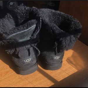Corduroy Bow Ugg Boots